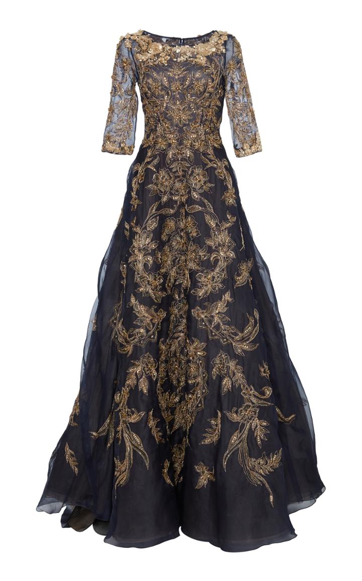 Marchesa Beaded Tulle Gown