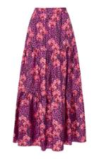 Borgo De Nor Printed-silk Maxi Skirt