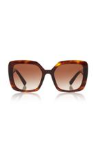 Valentino Logo Square-frame Acetate Sunglasses