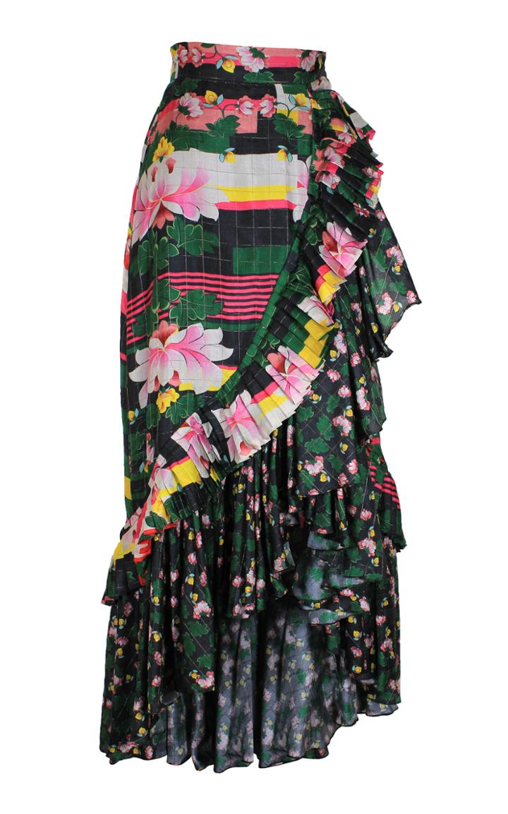 Roopa Sara Silk Maxi Skirt