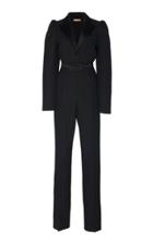 Michael Kors Collection Belted Crepe Jumpsuit