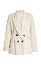 Moda Operandi Acler Albany Asymmetric Crepe Double-breasted Blazer