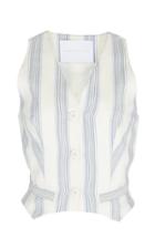 Noon By Noor Rufus Silk And Linen Blend Waistcoat