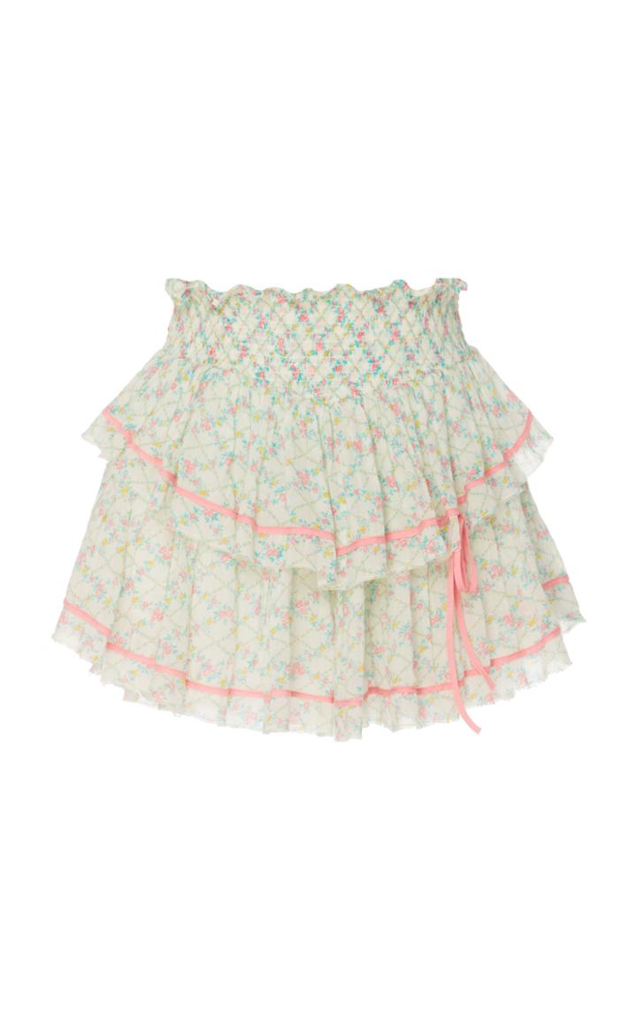 Moda Operandi Loveshackfancy Neve Cotton Mini Skirt Size: P