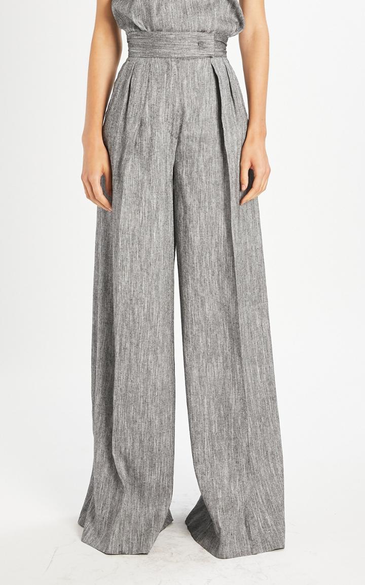 Moda Operandi Max Mara Ofanto Silk-tweed Wide-leg Pants