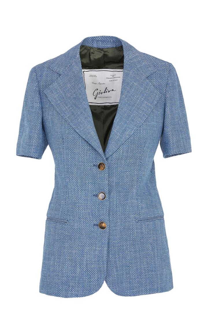 Moda Operandi Giuliva Heritage The Ginestra Wool-cotton Blend Blazer