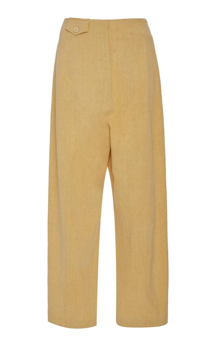 Nanushka Cortes High Rise Cotton Pants
