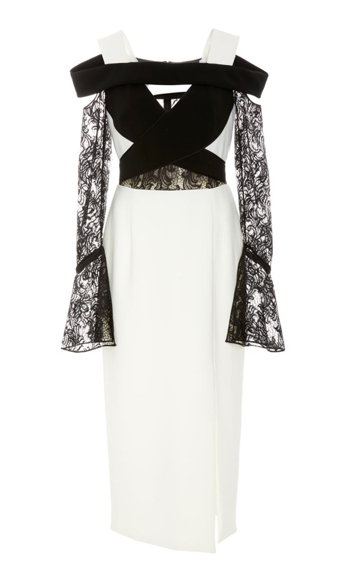 Bibhu Mohapatra Cross Band Lace Dress