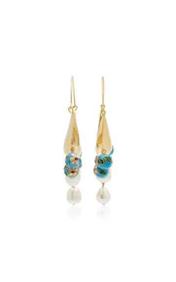 Abi Project Gold-plated, Pearl And Bead Earrings