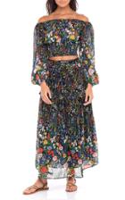 Moda Operandi Banjanan Piper Floral Cotton-voile Skirt