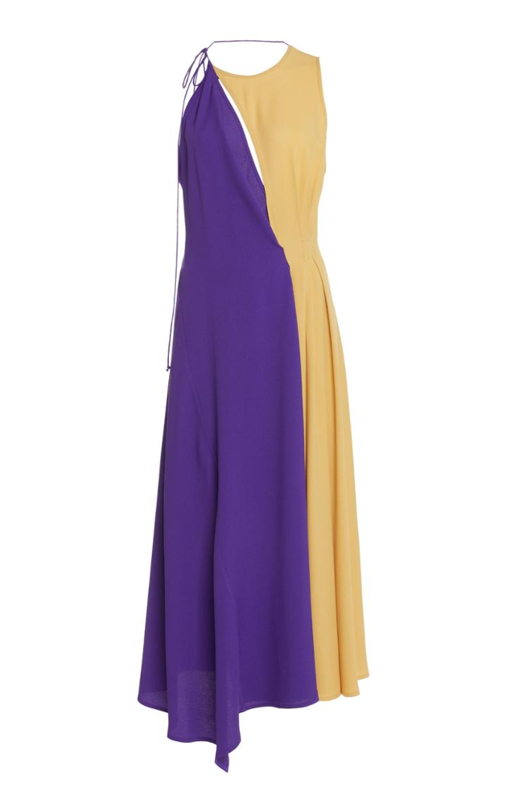 Moda Operandi Victoria Beckham Front Slit Sleeveless Midi Dress