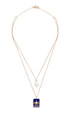 Renee Lewis Layered Pearl And Diamond Crown Necklace