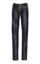 Paco Rabanne High-rise Leather Skinny Trousers