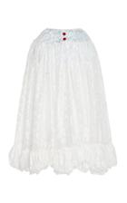 Moda Operandi Yuhan Wang Ruffled Floral Jacquard A-line Maxi Skirt