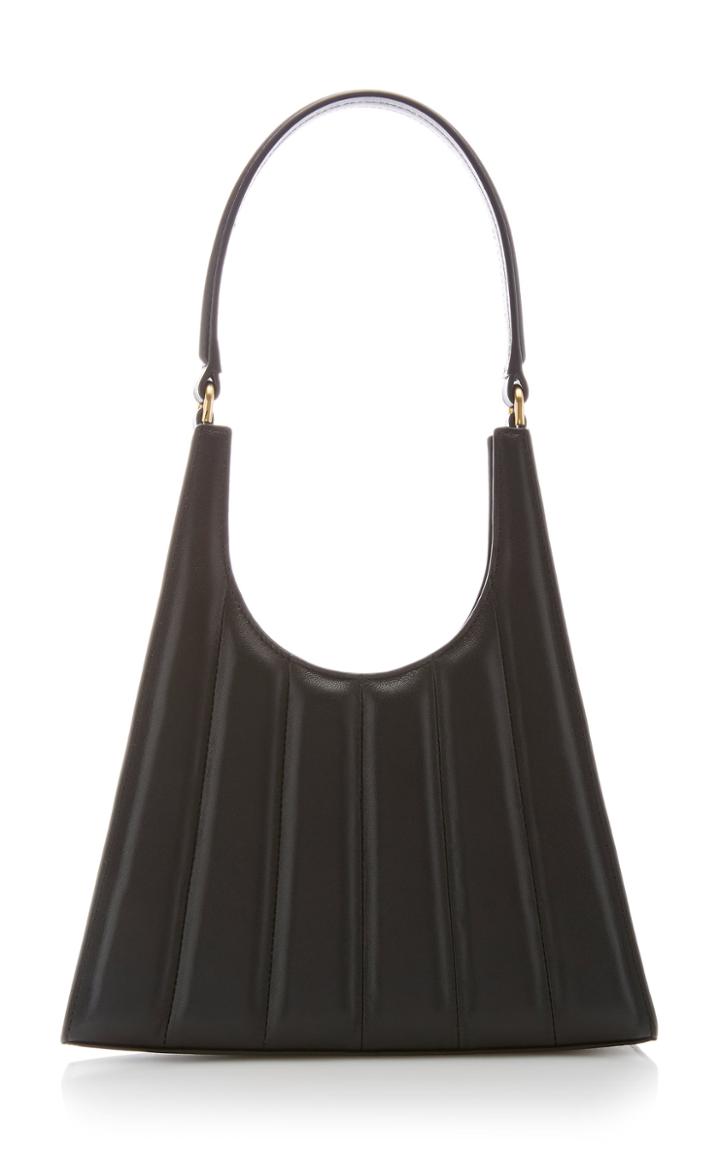Moda Operandi Staud Striped Rey Leather Shoulder Bag