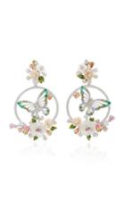 Anabela Chan M'o Exclusive: Diamond Butterfly Wreath Earrings