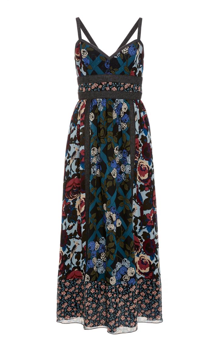 Anna Sui Birds And Roses Maxi Dress