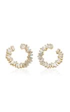 Suzanne Kalan Spiral 18k Gold Diamond Earrings