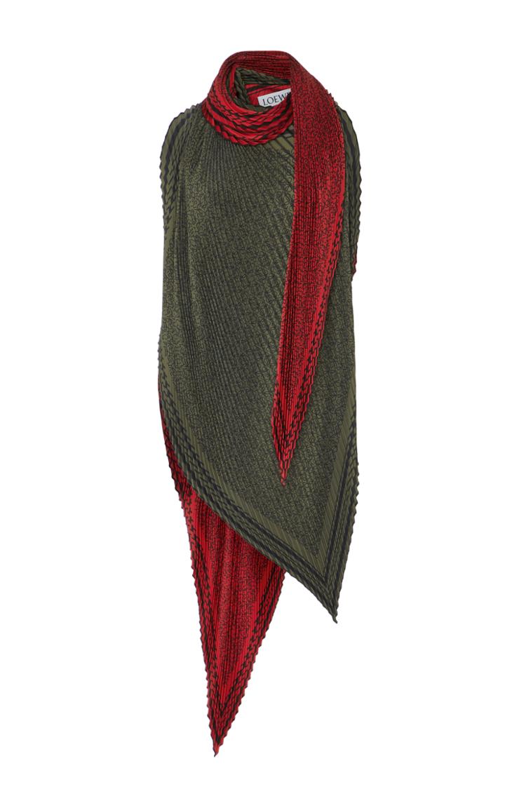 Loewe Asymmetric Pliss Silk Top