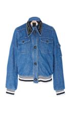 N 21 N&deg;21 Goldie Embellished Collar Denim Jacket