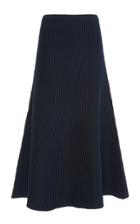 Tibi Ribbed Knit Midi Skirt