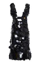 Prada Sleeveless Sequin Embellished Silk Dress