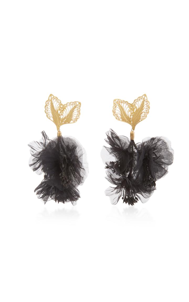 Mallarino Rosalia Black Earrings