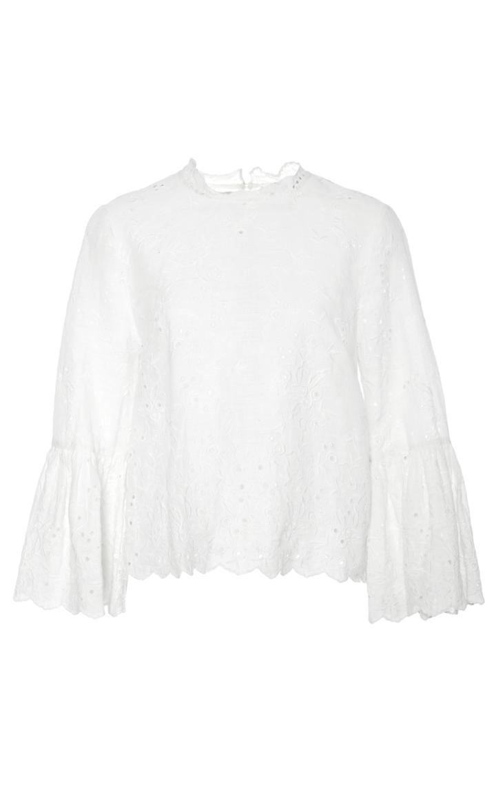 Ulla Johnson Grace Scallop Lace Blouse