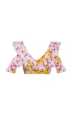 All Things Mochi Kelly Silk Cropped Top