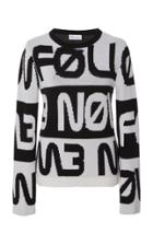 Red Valentino Space Notes Jacquard Pullover