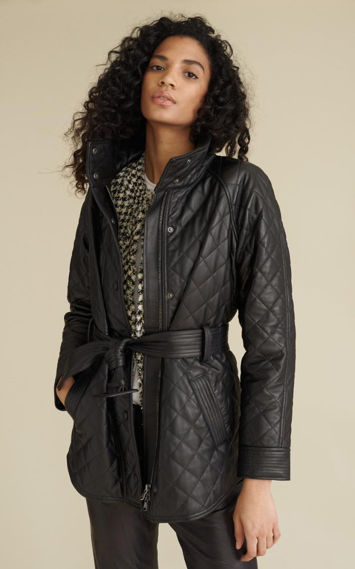 Moda Operandi Veronica Beard Quilted Bonny Leather Coat