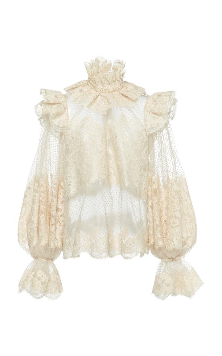 Zimmermann Espionage Corded Lace Blouse