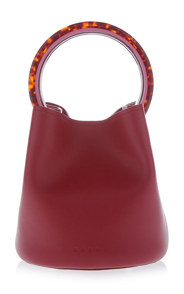 Marni Pannier Small Leather Bucket Bag