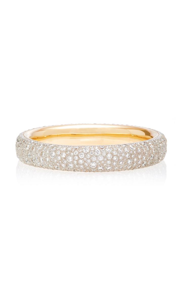 Pomellato Iconica Slim Cuff Rose Gold Full Pave Diamond Bracelet