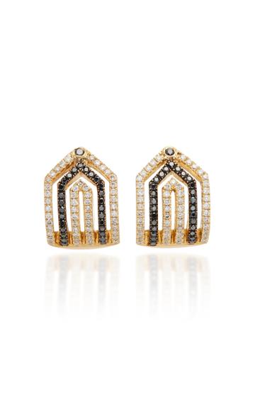 Doryn Wallach Diamond Huggie Earrings