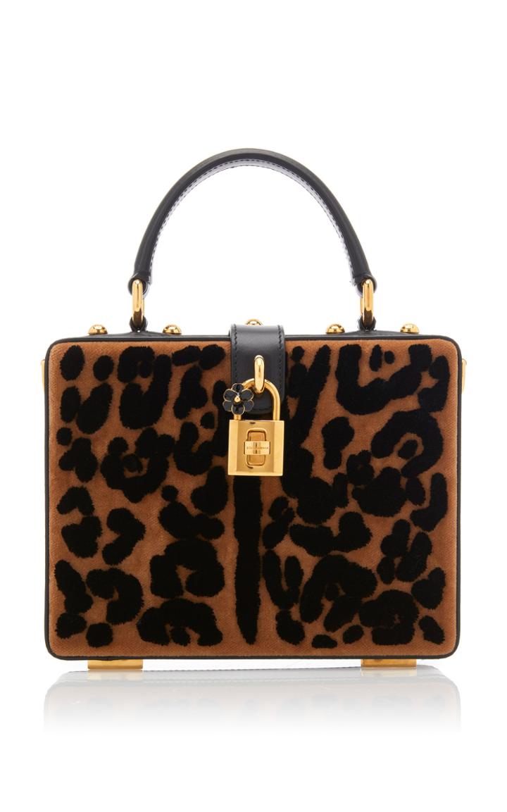 Dolce & Gabbana Leopard-print Leather Box Bag