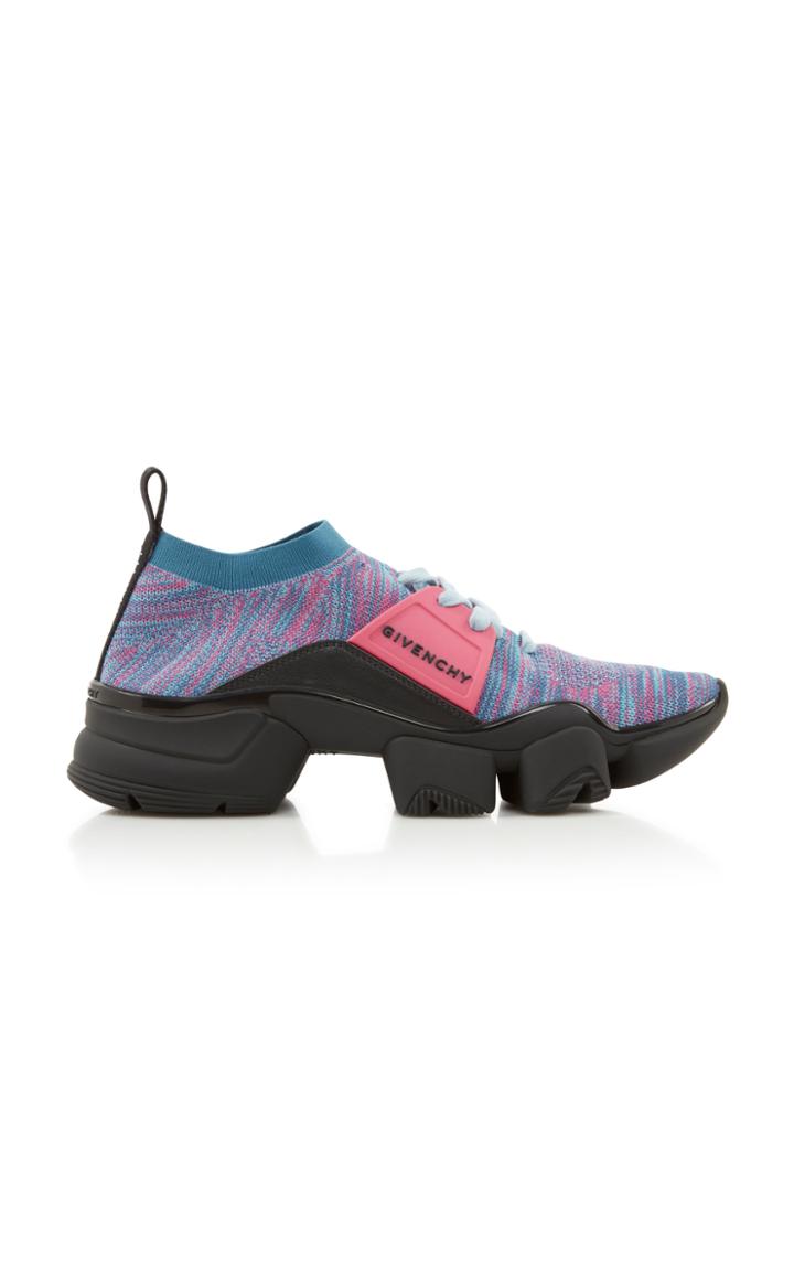 Givenchy Jaw Leather And Nylon Sneakers Size: 40