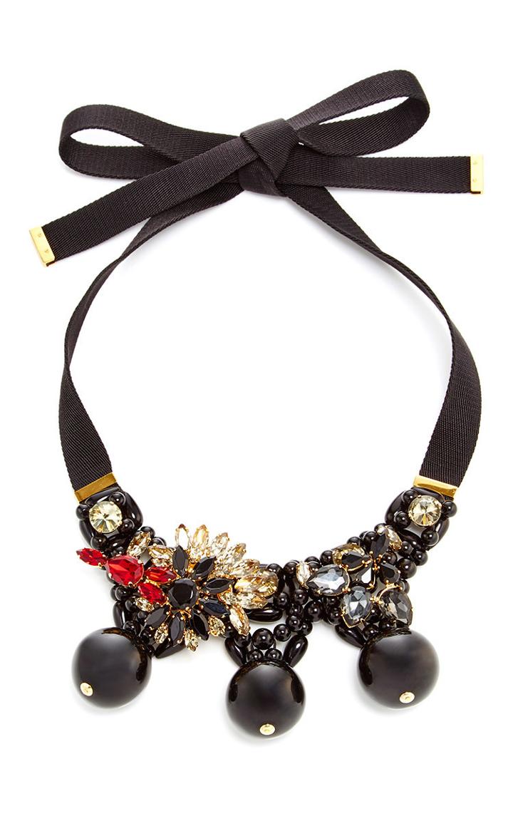 Marni Black Strass Necklace
