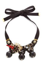 Marni Black Strass Necklace
