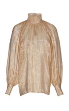 Martin Grant Ruffled Ballon Sleeve Blouse
