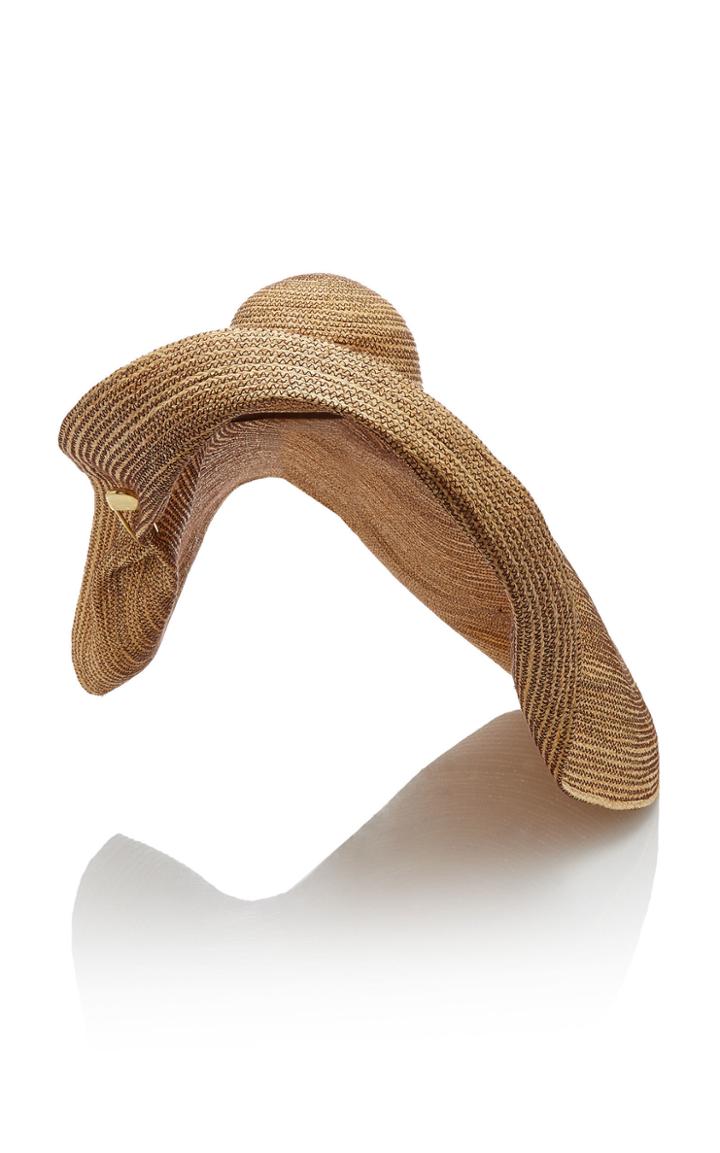 Lola Hats Giga Spinner Safety Pin Raffia Hat