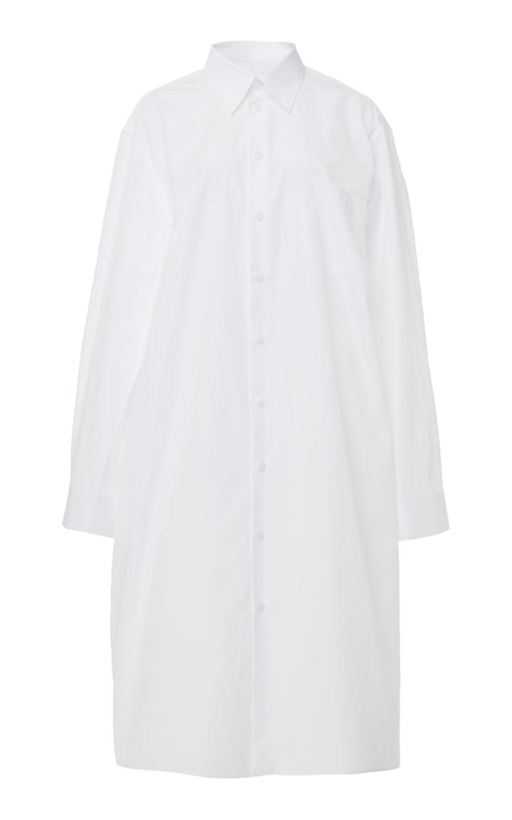 Maison Margiela Long Sleeved Cotton Shirt Dress