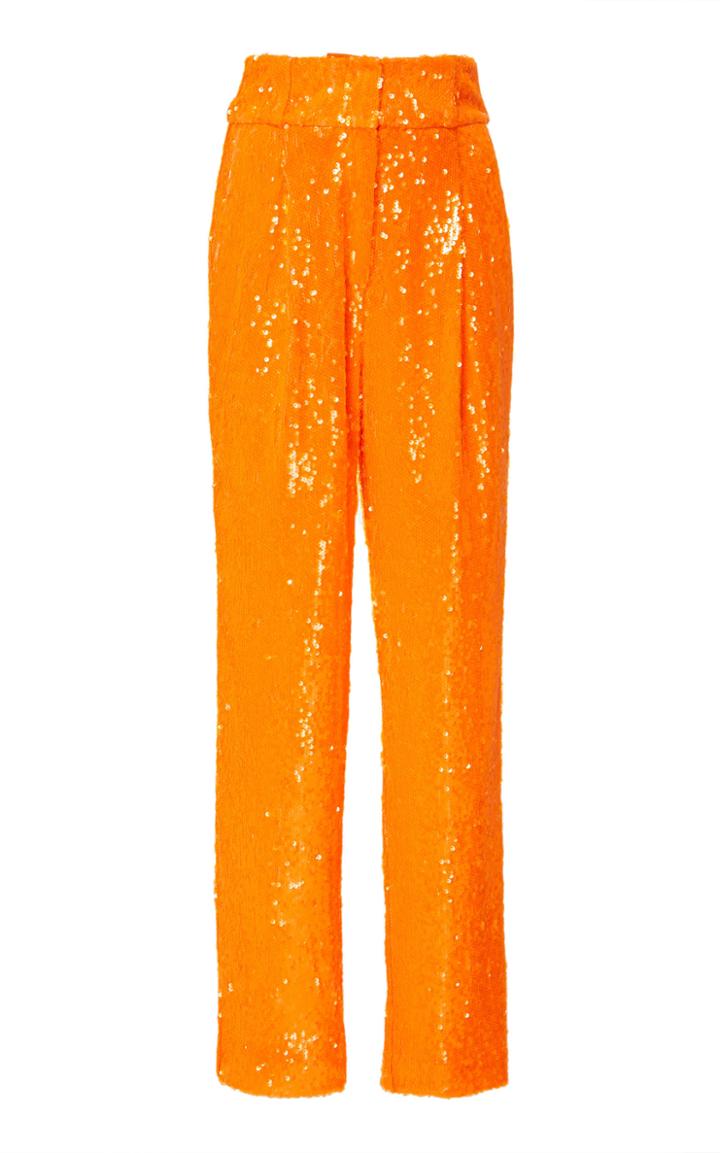 Moda Operandi Sally Lapointe Sequin-embellished High Waist Trousers Size: 2