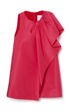 Moda Operandi Carolina Herrera Drape-detailed Silk Faille Mini Dress