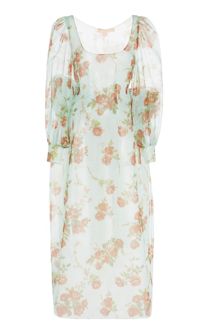 Brock Collection Floral-printed Silk-chiffon Maxi Dress