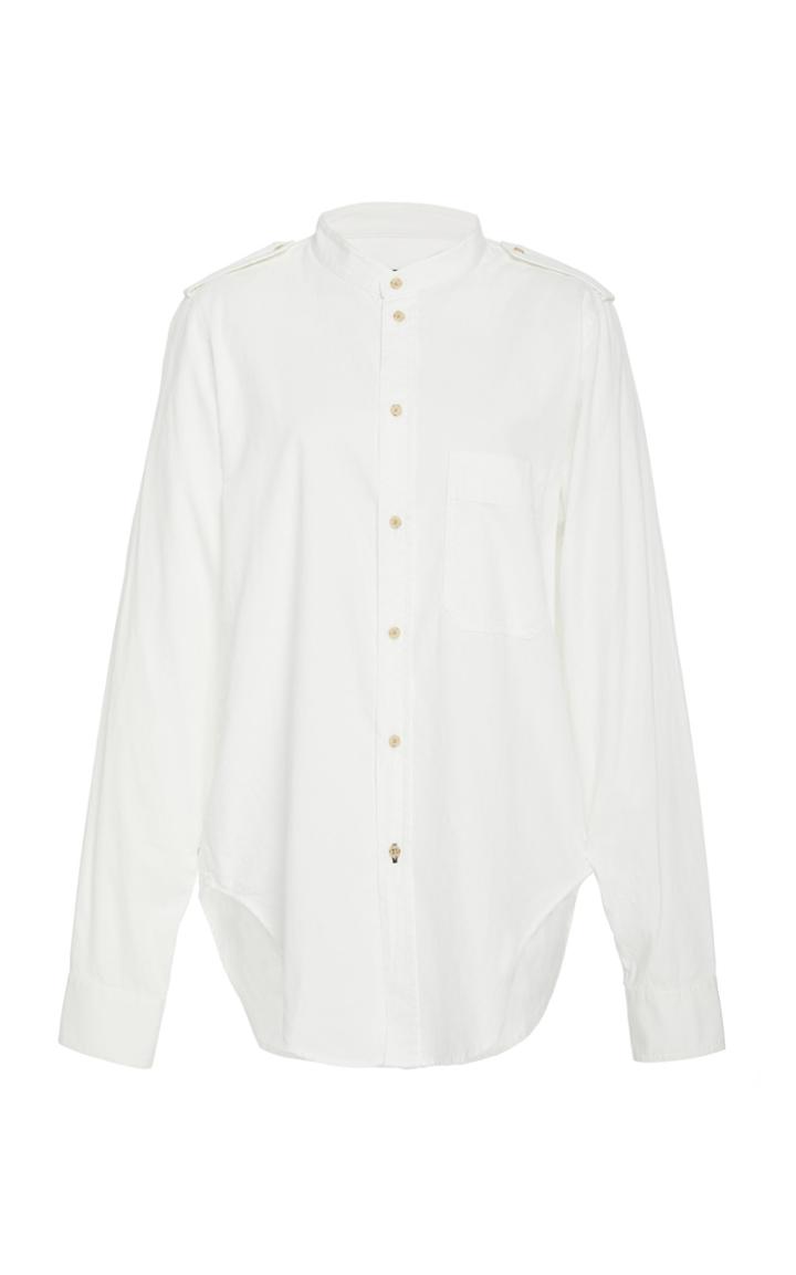Bassike Tailored Cotton Utility Shirt