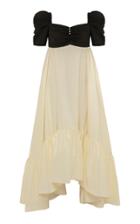 Anna October Juliette Two-toned Cotton-blend Dress