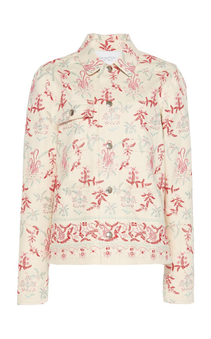 Giambattista Valli Printed Cotton-blend Jacket