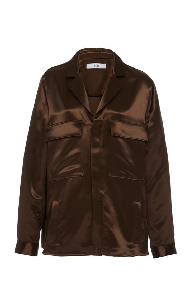Tibi Satin Shirt Jacket