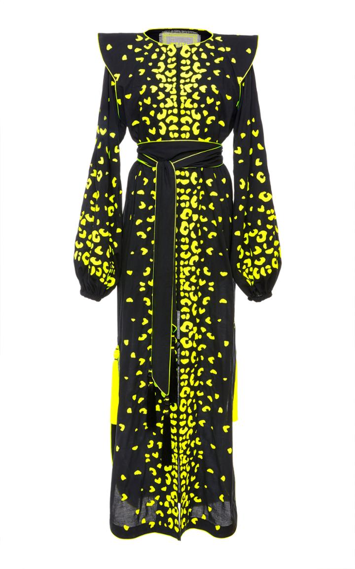 Yuliya Magdych Guepard Embroidered Cotton Caftan
